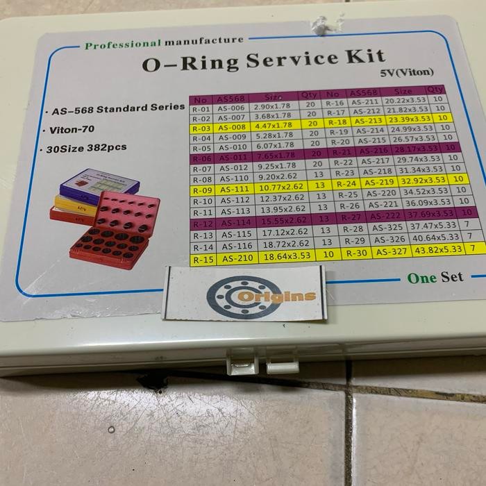 Paling Murah Oring Kit Set Inchi Tahan Panas Sampai 220 Derajat