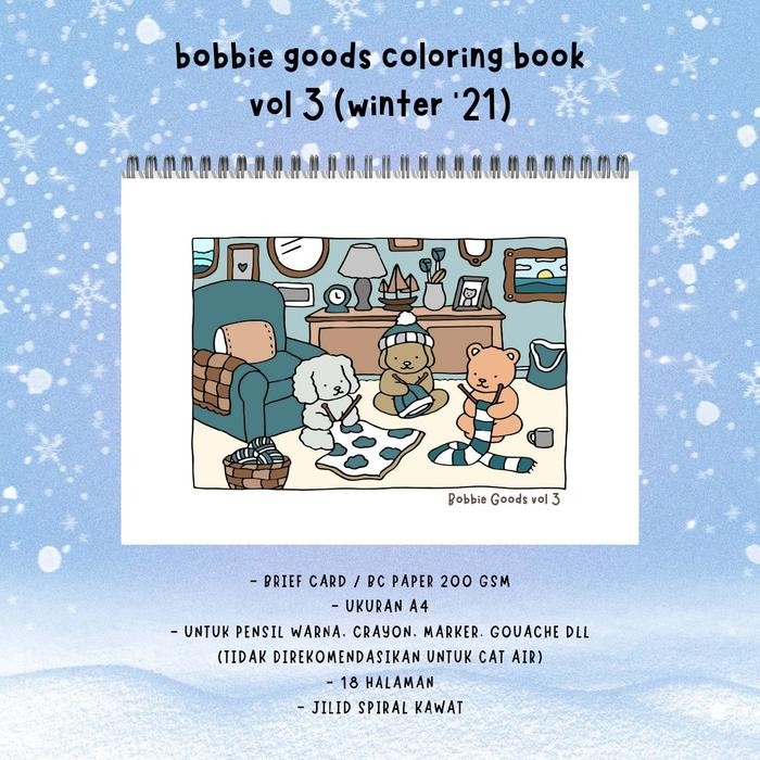 

Bobbie Goods Coloring Book Vol 3 Winter 2021 18 Halaman Buku Mewarnai Kertas Bc Tebal 200 Gsm