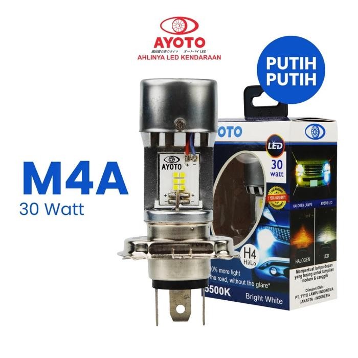 H4 - Lampu Depan Led Ayoto H4 Kipas 30 Watt 1 Pc