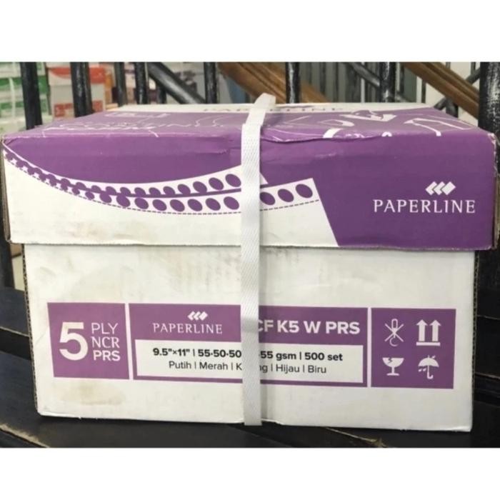 

Continuous Form 5 Ply Prs (Bagi Dua) 9.5 X 11/2 Warna Merek Paperline