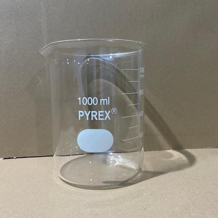 

(Imk) - Beaker Glass / Gelas Kimia 1000 Ml / 1 L, Pyrex Tahan Panas