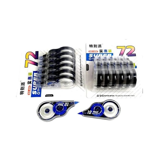 

(Imk) - Grosir (1Packs/6Pcs ) Correction Tape Kertas Besar Tbp-711 72Mx5Mm