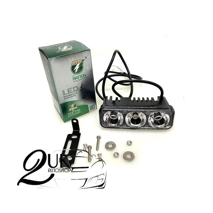 Lampu Sorot Lampu Kabut Tambahan Mobil Motor Strobo LED RTD E03