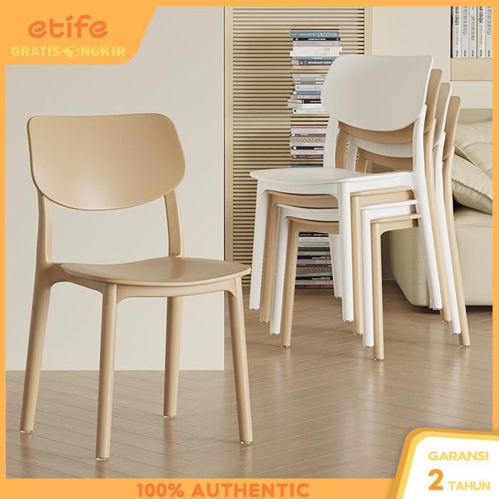 (Ryl) - Etife Kursi / Kursi Plastik/ Kursi Plastik Makan / Kursi Meja Makan / Kursi Fashion / Kursi