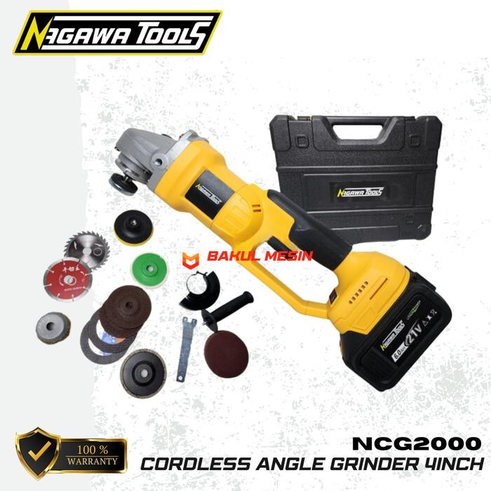 NAGAWA NCG2000 Cordless angle grinder 4inch NCG 2000