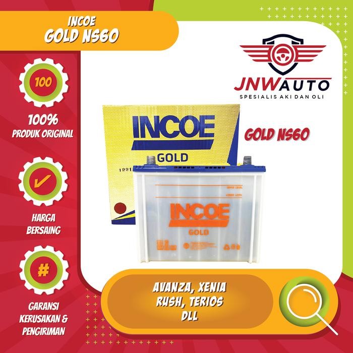 Aki Incoe Hybrid Ns60 - Aki Mobil Avanza, Rush, Gran Max, Carry, Apv