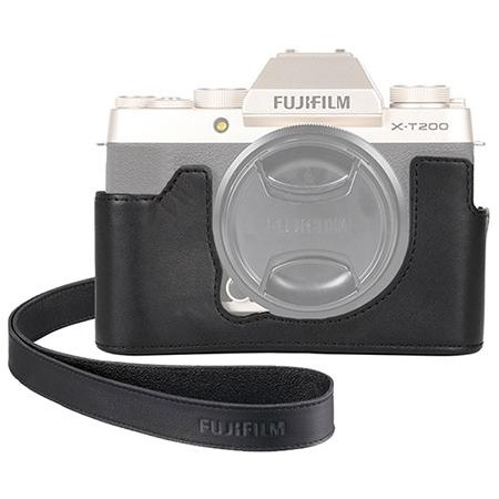 Fujifilm Leather Half Case For Fujifilm XT200 / X-T200 / XT100 / X-T100 Black (TERBAIK) (TERBARU)