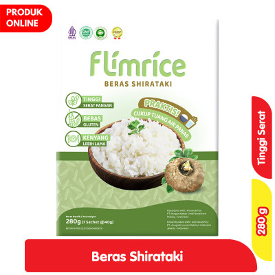 

Flimrice Beras Shirataki Instan Box 7 x 40 g