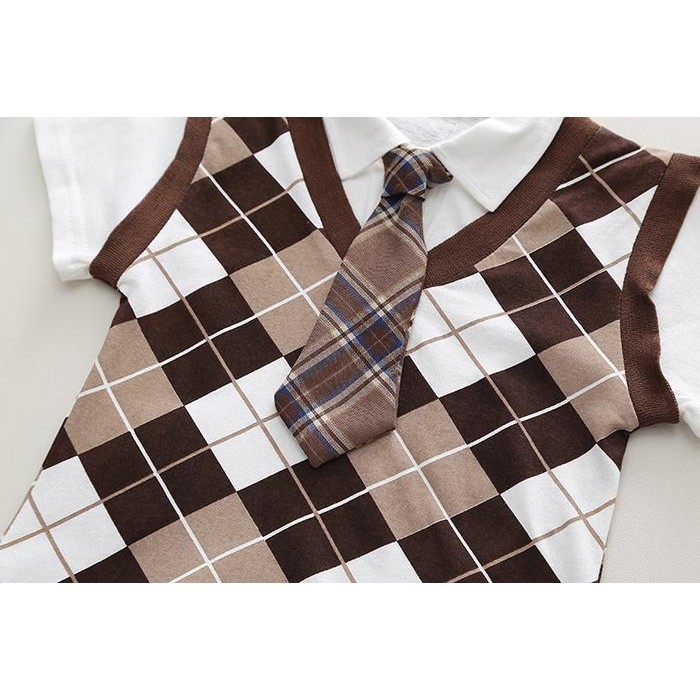 (Allthebest) baju anak Model VEST SCHOOL BOY & GIRL lucu ala korea 6 bulan -5 tahun