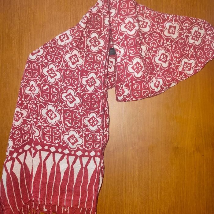 Syal Batik Pekalongan / Scarf Batik Pekalongan Halus Bahan Paris / Scarf Batik Murah Cotton Silk