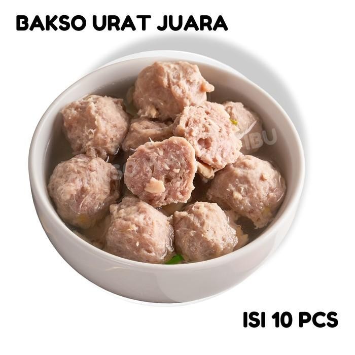 (Allthebest) Bakso Urat Juara isi 10 Pcs Free Bumbu Kuah Wan Ibu