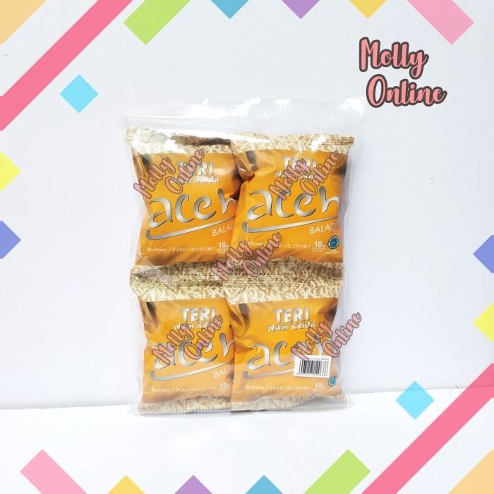 

(Allthebest) ACEH Teri Nasi Kriuk Sachet Pack isi 4 Teri Oven Chrispy Anchovy