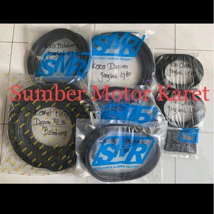 Karet-Karet untuk Mobil Jimny Jangkrik LJ80 Paket Lengkap
