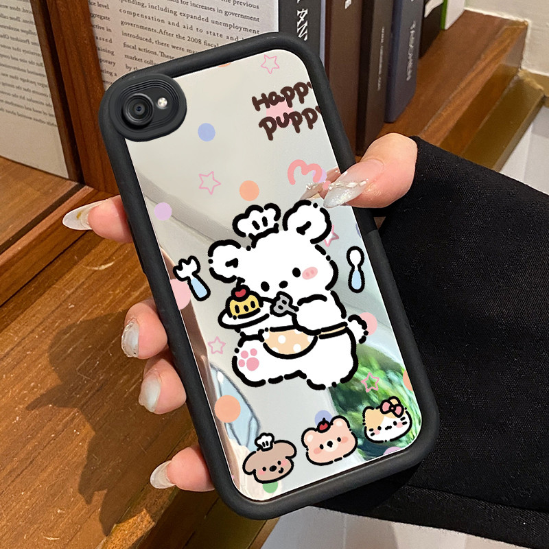 Casing Hp VIVO Y66 Y67 V5 V5s V5 Lite Case Casing pola Babi dan kucing dan anjing Kasing HP Cesing S