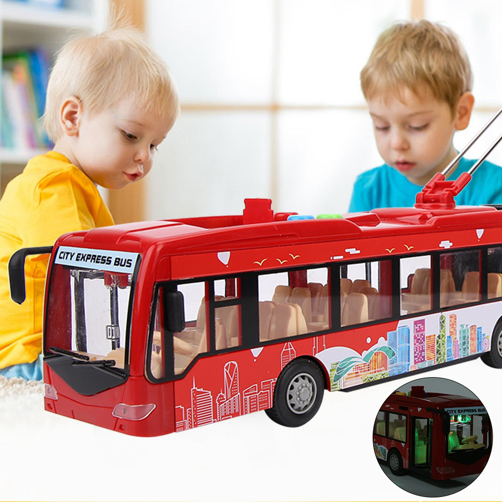 Educational Bus Electronic Bus Electronic City Bus Music Light Car Educational for Children Kids