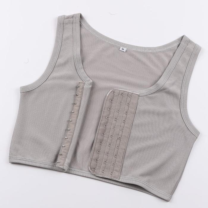 

BREAST BINDER MODEL KANCING TENGAH PERATA DADA CHEST BINDER UNISEX PREMIUM KODE 865