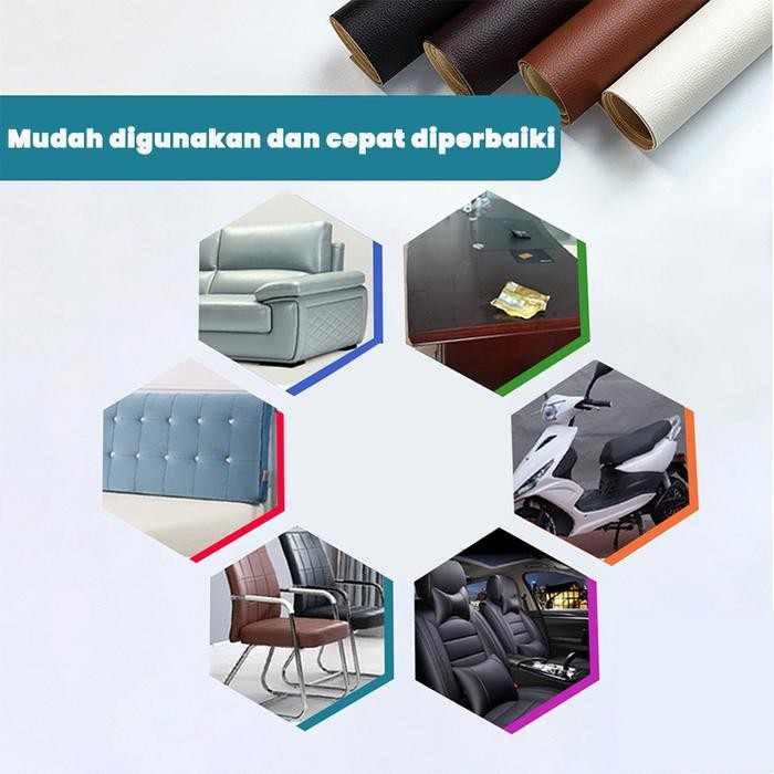 

CERVIADE200CM*70CM,140CM*60CM COD LEM IMPOR YANG KUAT STICKER KULIT SOFA LEATHER REPAIR STICKER