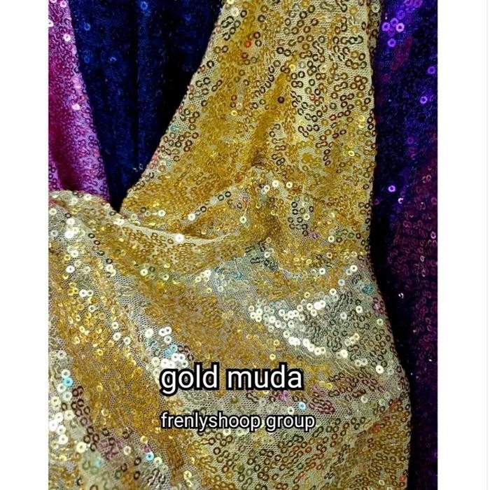 

KAIN BAHAN SERIBU PAYET / KAJN SEQUIN SERIBU PAYET ( HRG 1 MTR) KODE 1387