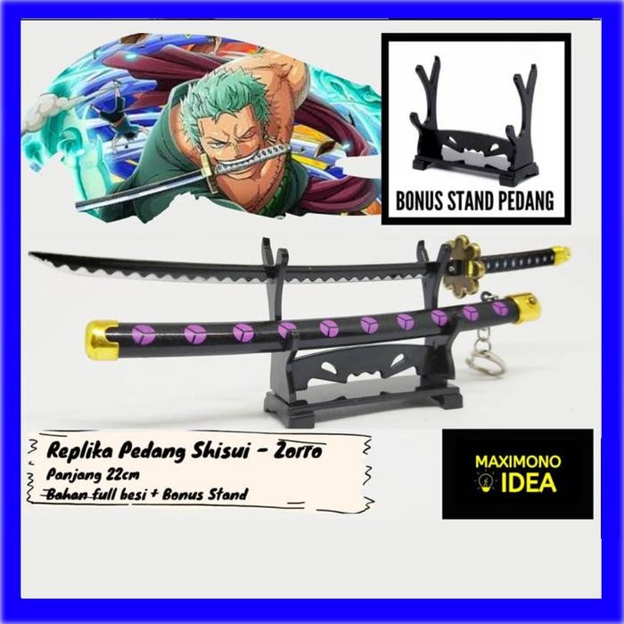 Gantungan Kunci Pedang Anime One Piece - Shusui Roronoa Zoro