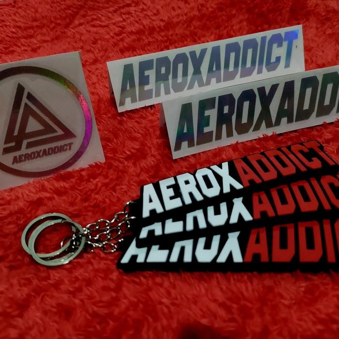 Keychain aerox addict MTHWEAR Original INCLUDE sticker