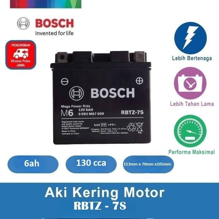 Langsung Kirim  Aki Motor Nmax, Aerox, LEXY Bosch RBTZ-7S sub GTZ7V