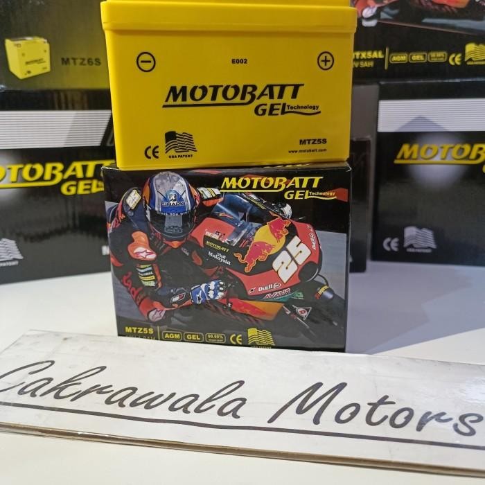 Langsung Kirim  AKI MOTOR MOTOBATT MTZ5S NEW JUPITER MX 135 / JUPITER Z1
