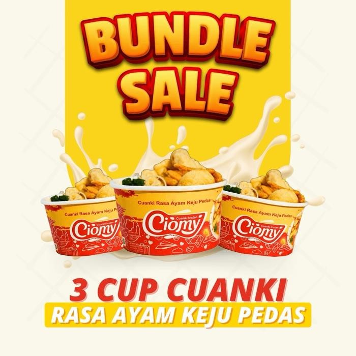 

Ciomy - Paket Bundling 3 Cuanki Ayam Pedas Kuah Keju