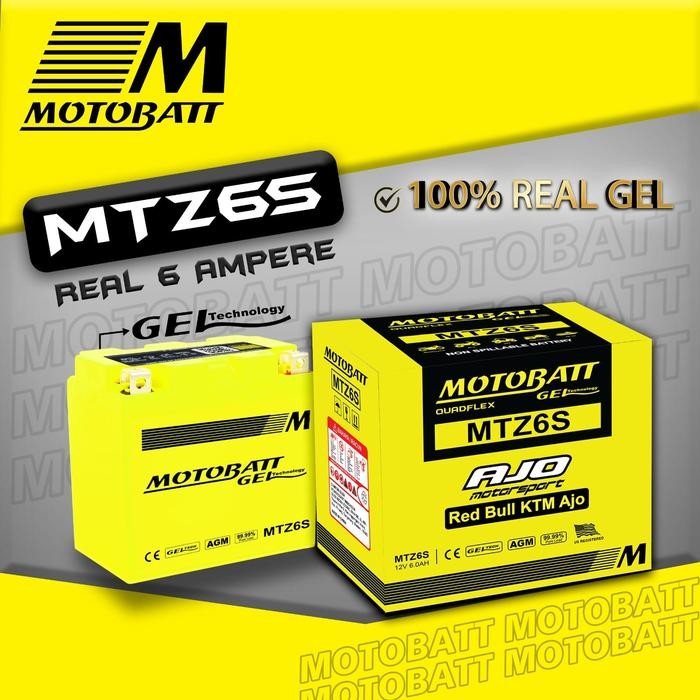 Langsung Kirim  AKI MOTOR MOTOBATT MTZ6S HONDA PCX 125 / PCX 150 / PCX 160 ORIGINAL