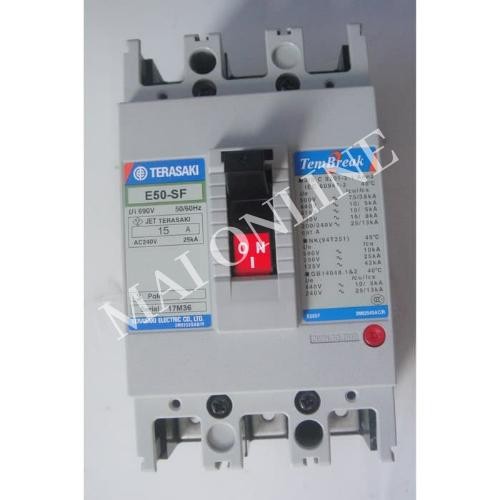 Mcb Mccb 3P 15A E50Sf 15 A Terasaki Jepang Schneider Abb Chint