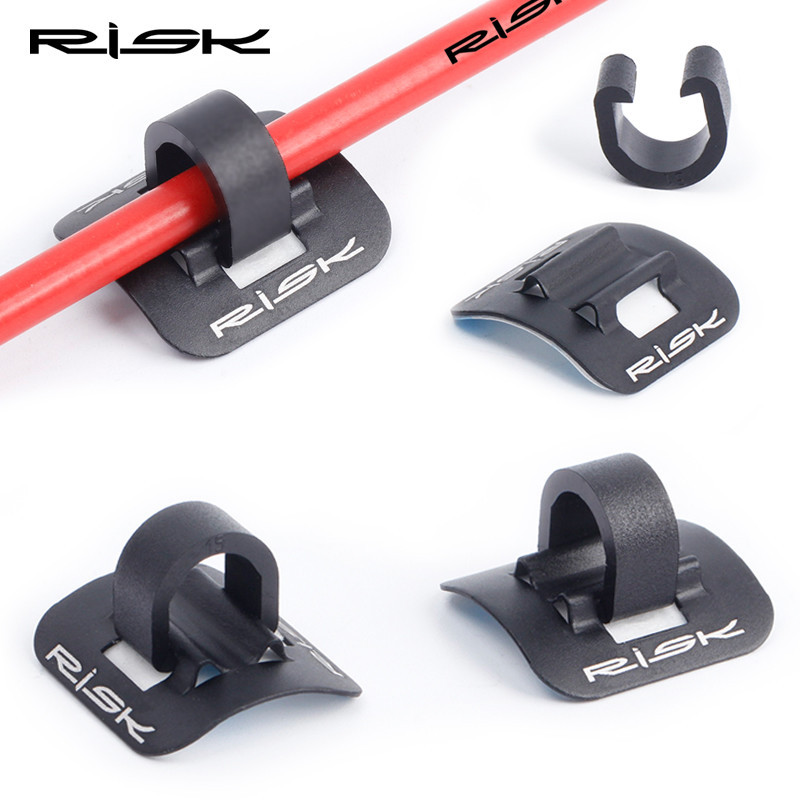 IMPORT RISK Bicycle Cables Housing Bike Oil Tube Fixed Clips C Shape Shift Brake Guide Cable Tube