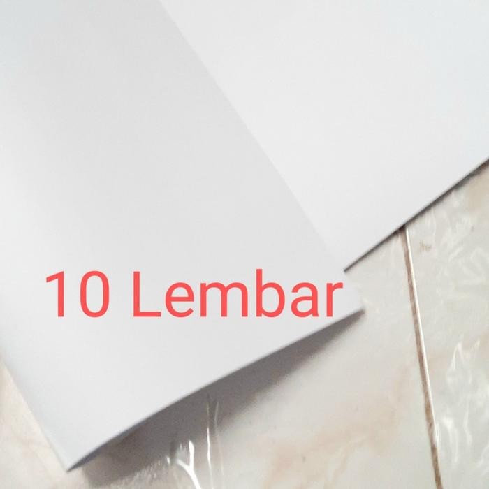 

10 LEMBAR Kertas Karton Manila BC Indah Putih 150gsm 61x86cm