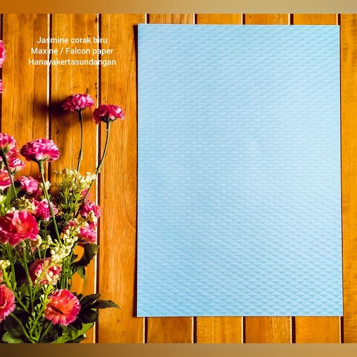 

Jasmine biru corak ukuran A4 , kertas Falcon paper / maxine paper