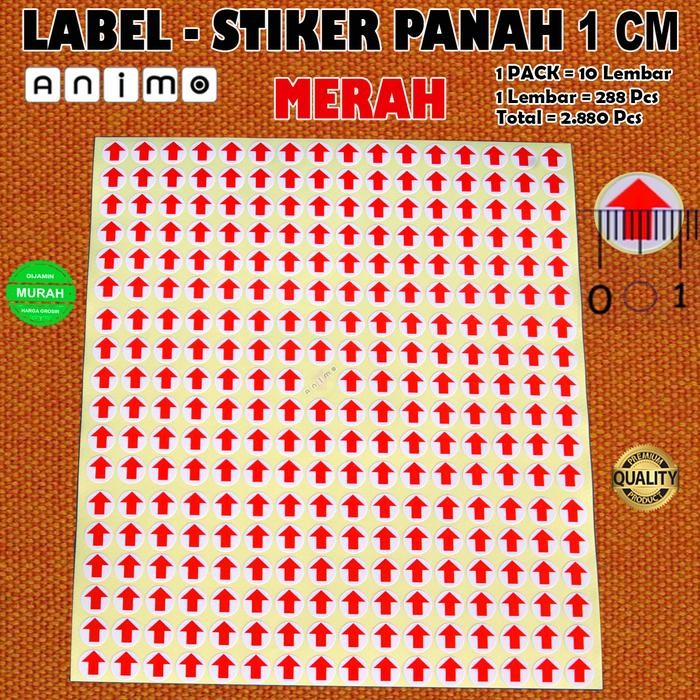 

LABEL - STIKER PANAH MERAH - PANAH BIRU 1 CM SEMICOAT KUNING