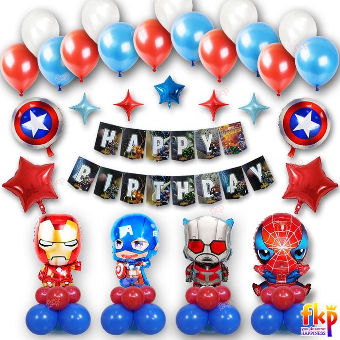 

Terlaris FUN KIDS PARTY Paket Balon Super Hero / Paket Dekorasi Ulang Tahun SALE