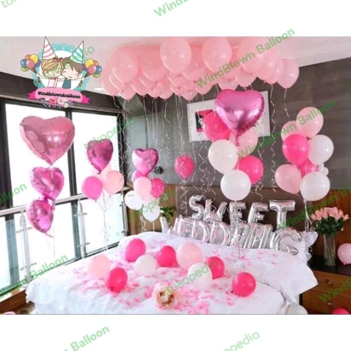 

Terlaris Windblown Balloon Romantic Sweet Wedding Decoration Pink Set SALE