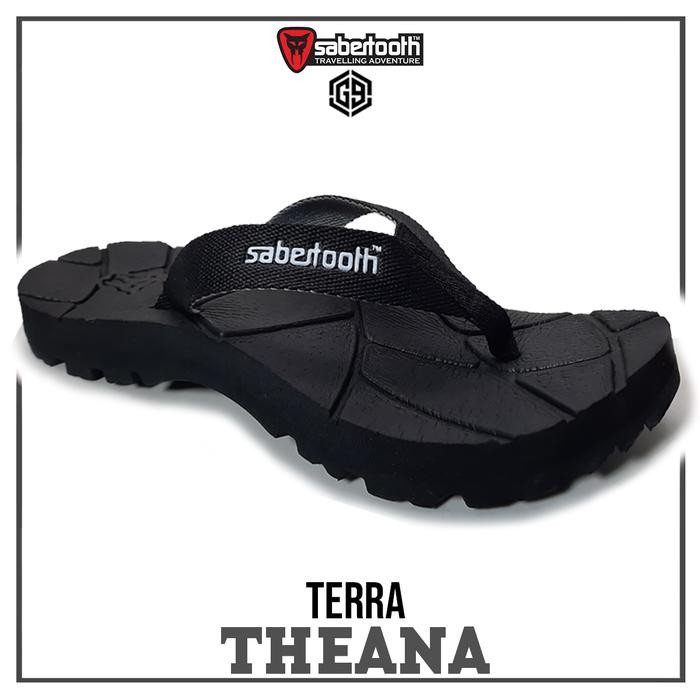 NEW SABERTOOTH Sendal Gunung Pria Wanita Traventure Terra Theana Sandal Jepit Kasual