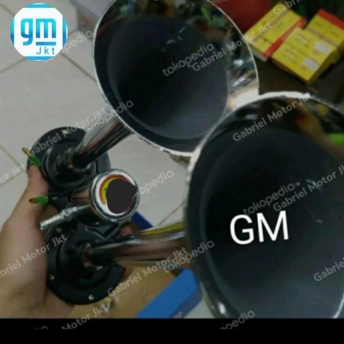 Ready klakson angin air horn 2 trompet cicada 12/24volt