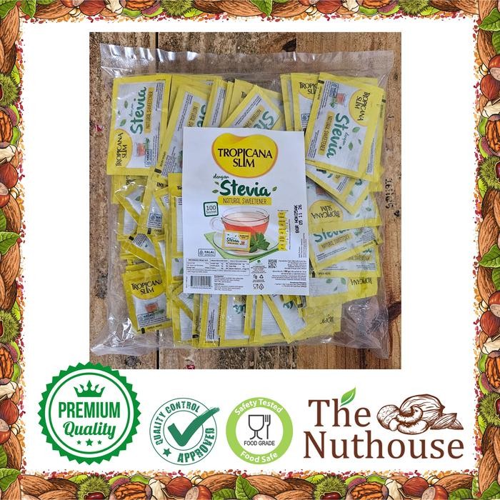 

Tropicana Slim Sweetener STEVIA / Pemanis Alami untuk Batasi Gula - 100 Sachet