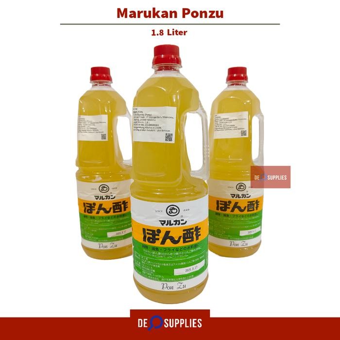 

Marukan Ponzu Sauce 1.8L - Japanese Yuzu Citrus Sauce Bumbu Ajipon Saus Jepang
