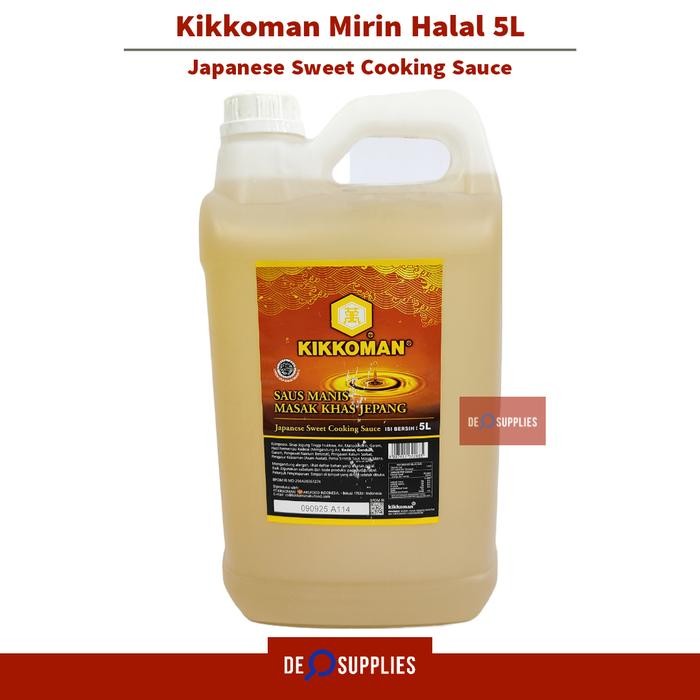

Kikkoman Mirin Halal 5L - Japanese Sweet Cooking Sauce Arak Masak