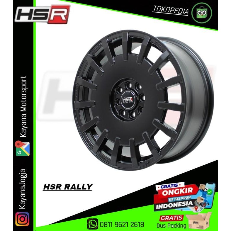 Ready Stok Velg Mobil HSR Rally 1071 ( Oz Rally Racing ) Ring 17 Semi Matt Black