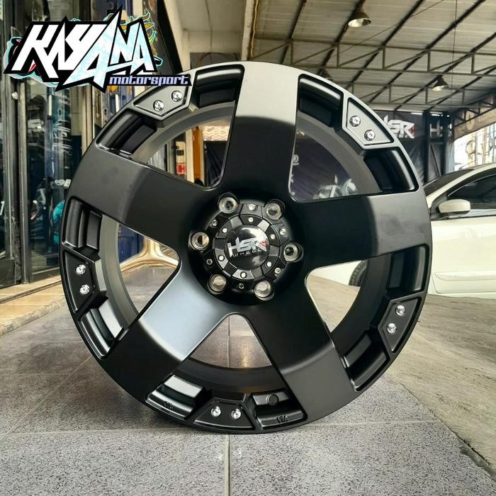 Ready Stok Velg/Pelek Mobil Jeep Cherokee RASTA JT5187 HSR Ring 18 Black