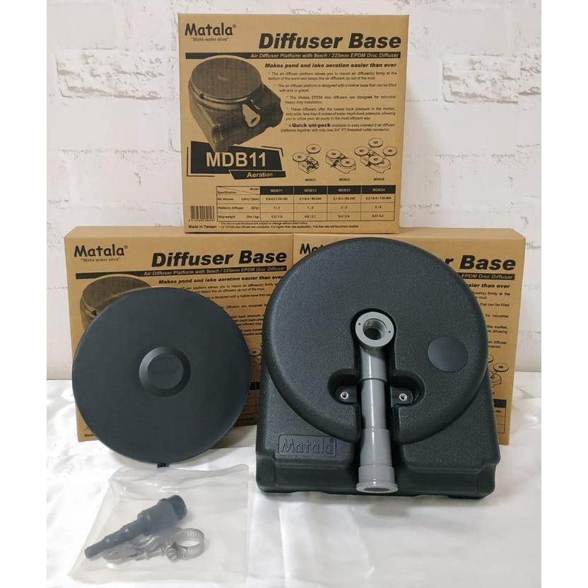 MATALA EPDM MICRO DISC DIFFUSER PLATFORM GELEMBUNG UDARA OKSIGEN 22CM