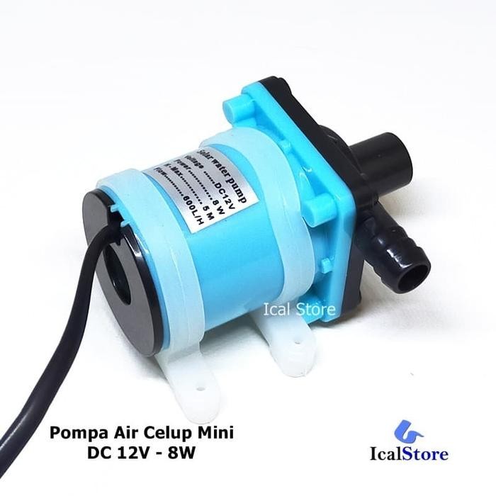 POMPA AIR CELUP MINI DC 12 VOLT 8 WATT SUBMERSIBLE SOLAR 12V AQUARIUM