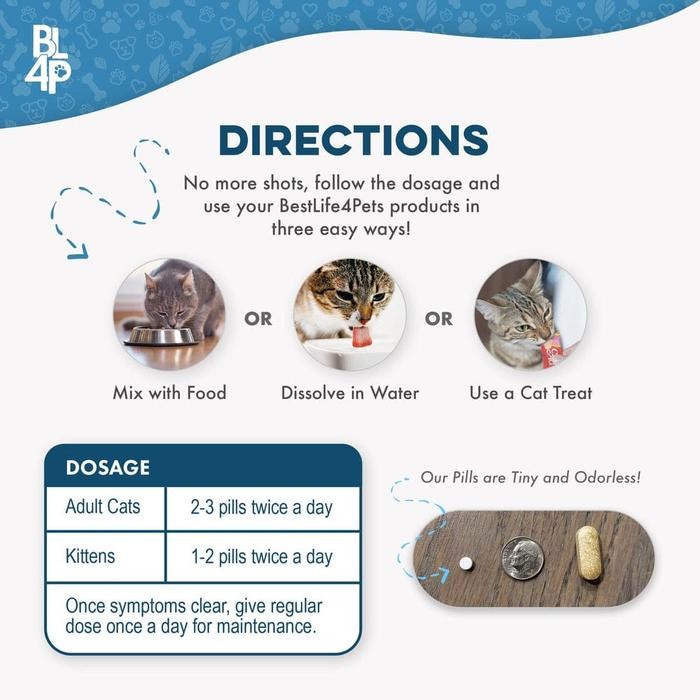 BEST LIFE 4PETS IMMUNITY BOOST OBAT PENAMBAH IMUN STAMINA KUCING