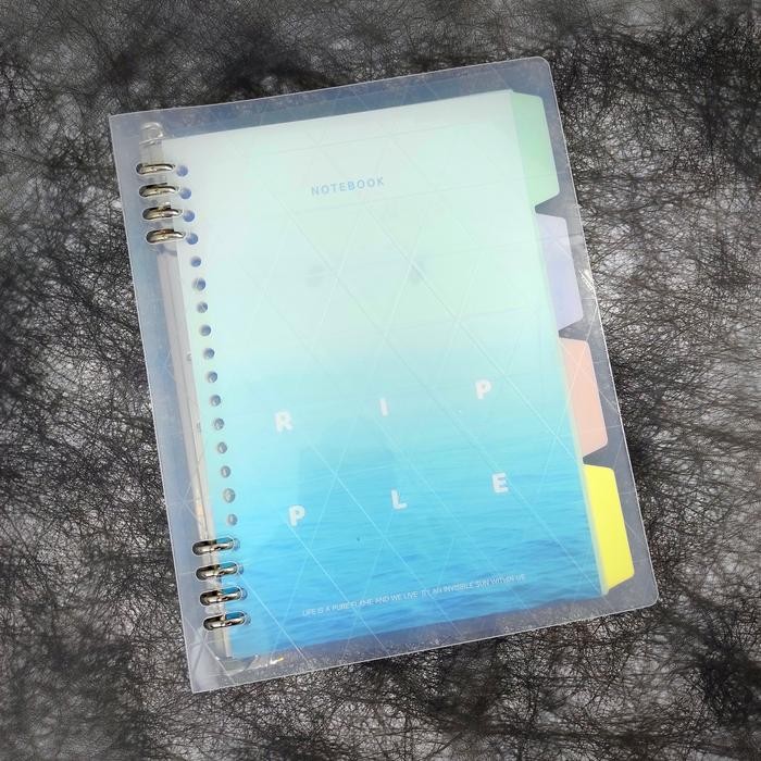 wengu map binder transparan a5 include loose leaf + index 0186 kode 287