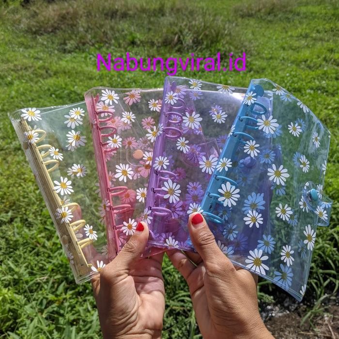 

binder a6 - 6 ring ( binder only ) motif daisy bunga kode 1258