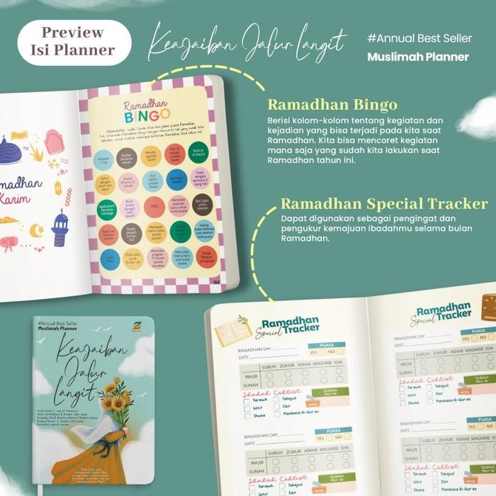 Buku Jurnal Agenda Muslimah Planner Keajaiban Jalur Langit Ziyadbook *