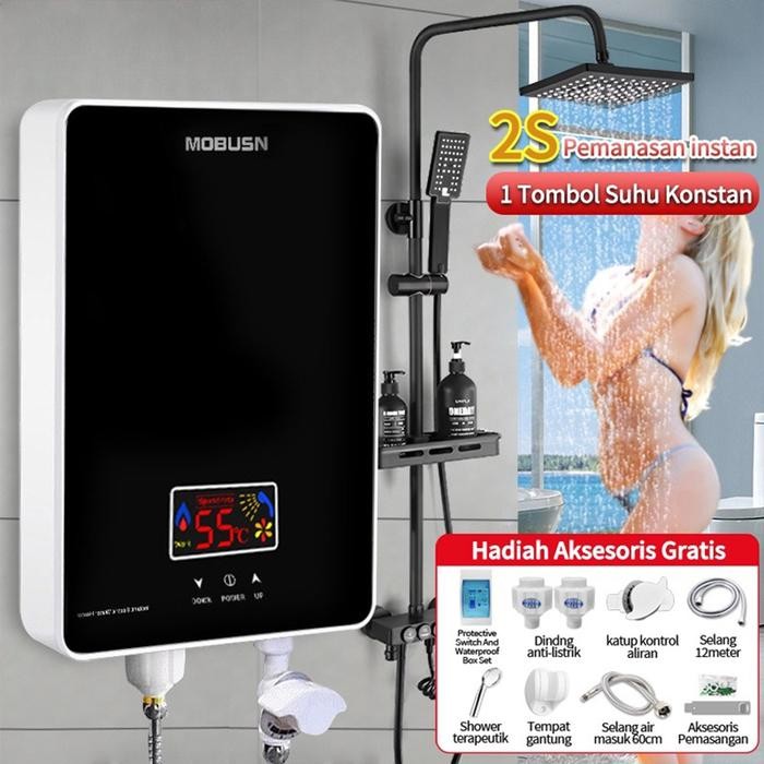 Pemanas air listrik tanpa tangki shower air panas instan/pemanas pemanas air listrik