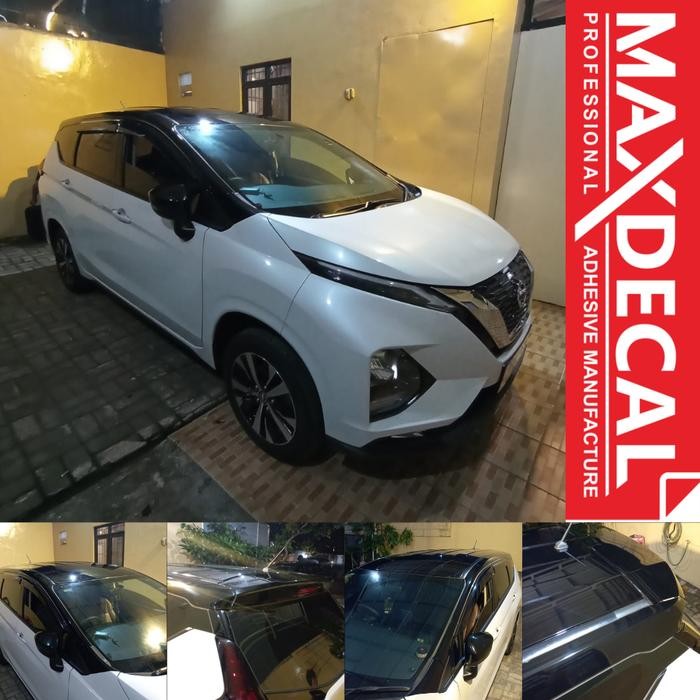 PROMO Premium Wrapping Sticker Mobil Two Tone Black Piano Glossy